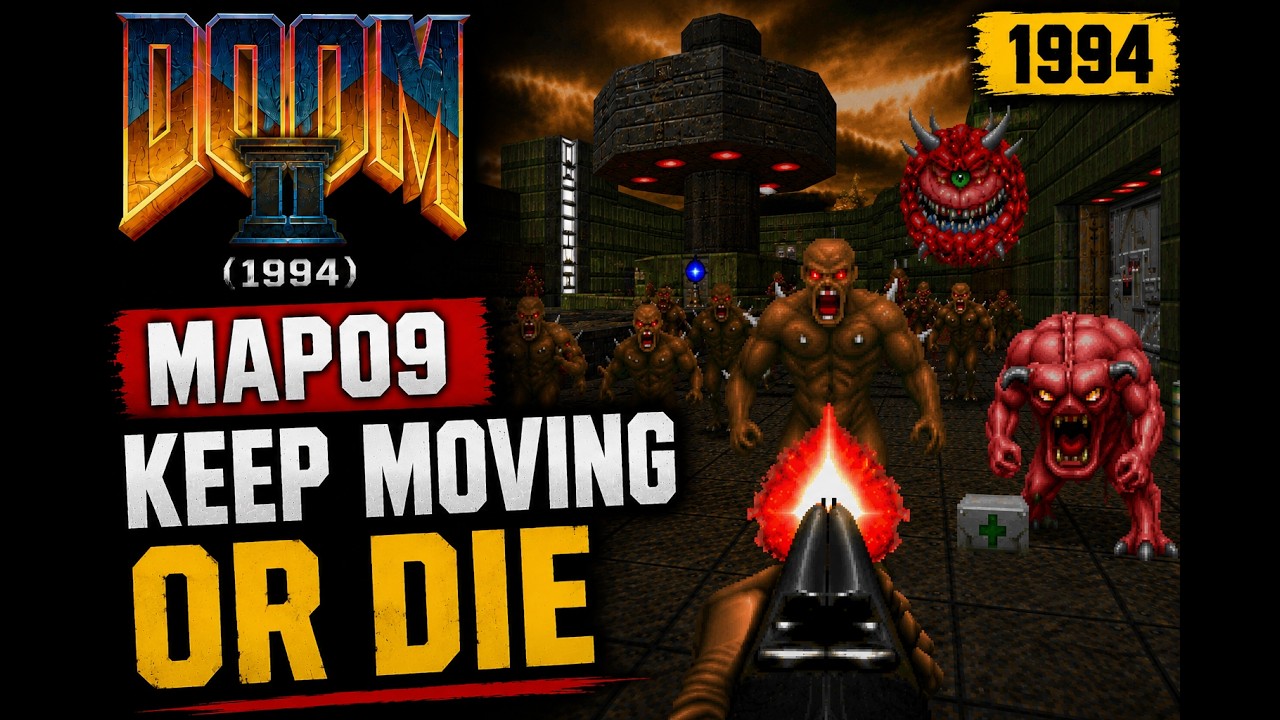 DOOM II (1994) | MAP09 | No Mercy, Just Movement