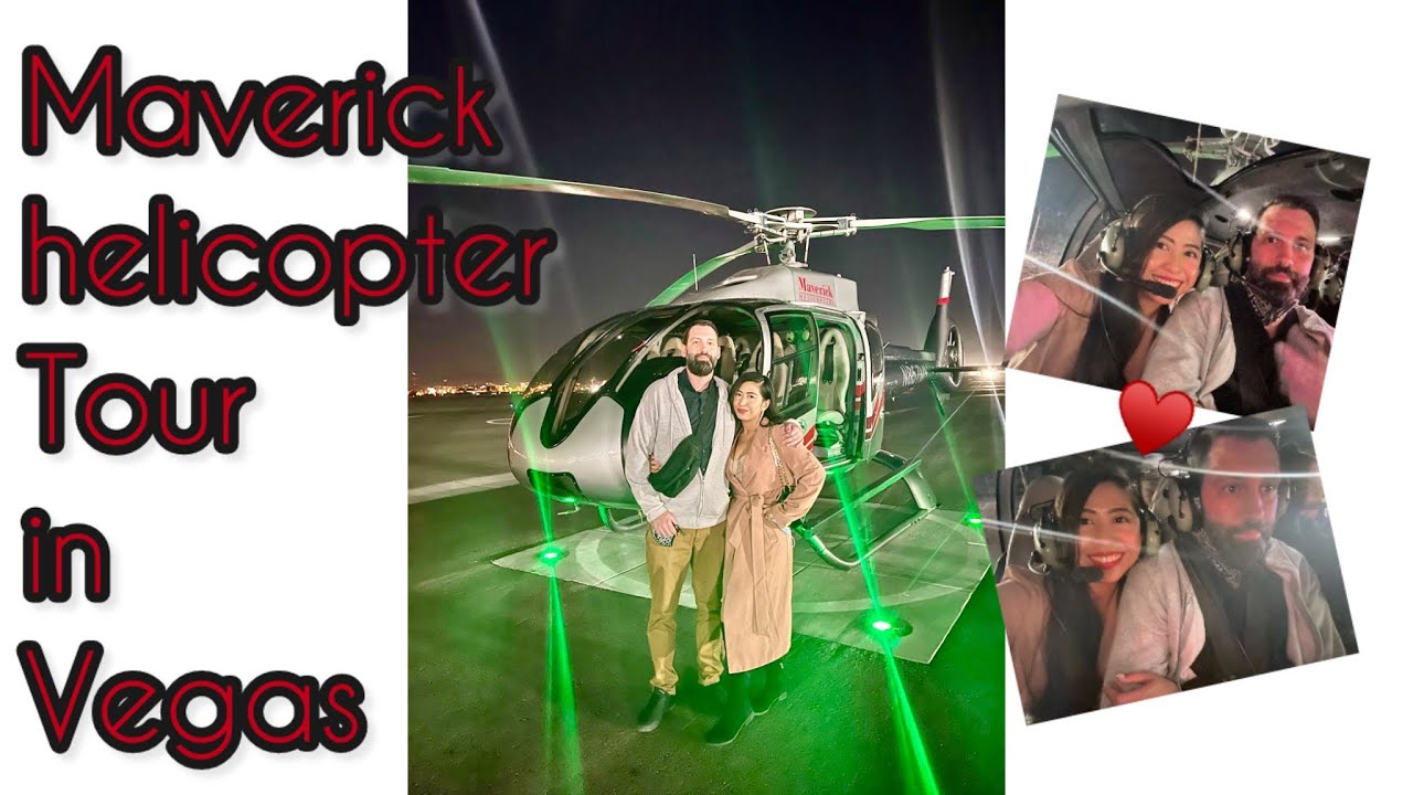 Maverick helicopter tour in Vegas | Night time in Vegas