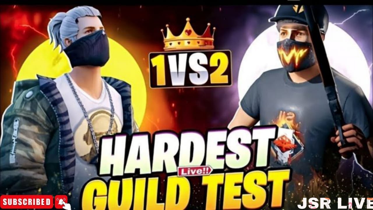 FREE FIRE LIVE 🔴 Custom Room + Guild Test | 1v2 Challenge | JSR LIVE