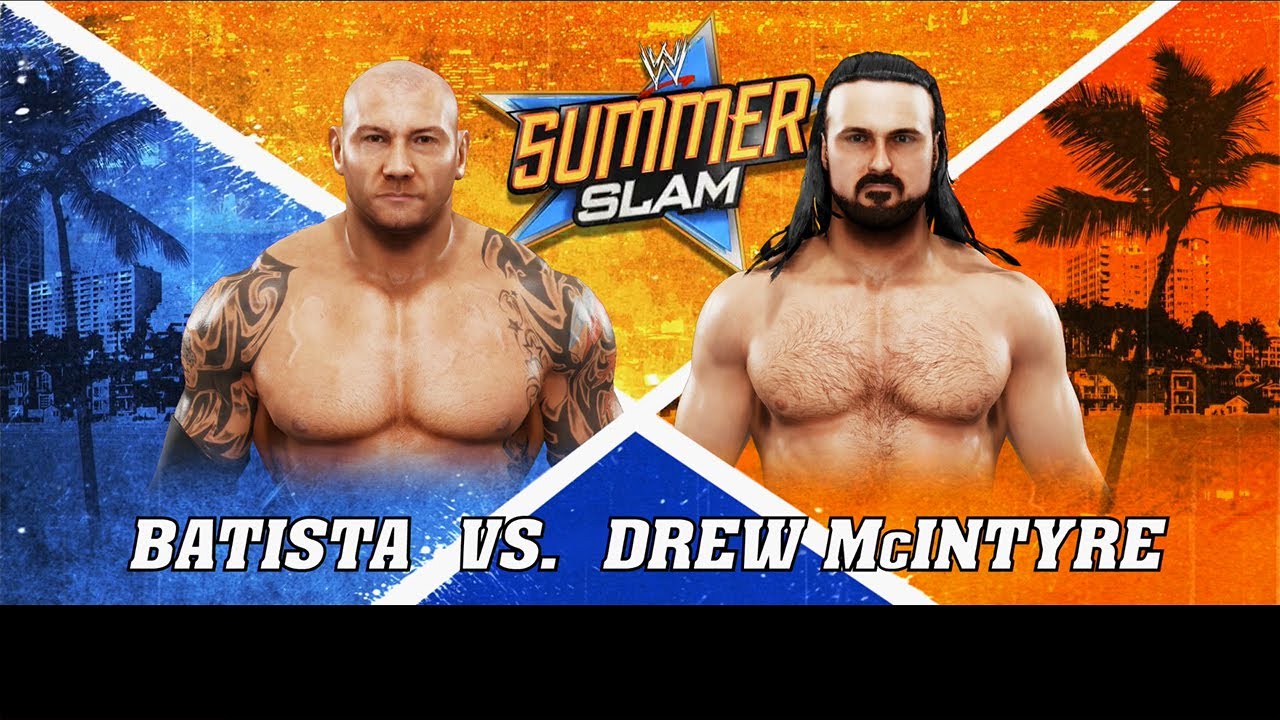 Batista vs Drew McIntyre – WWE 2K19 Full Match Gameplay at SummerSlam