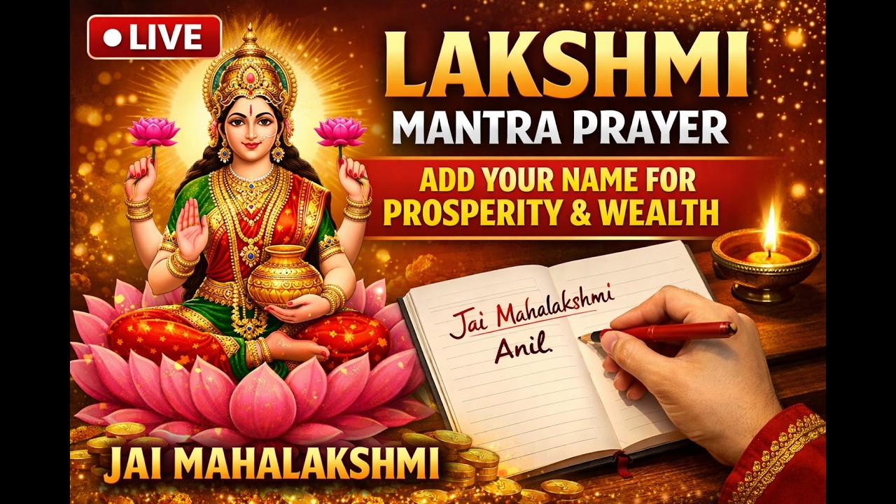 🔴 LIVE: Comment Your Name for Lakshmi Mata Prosperity Mantra Jaap
