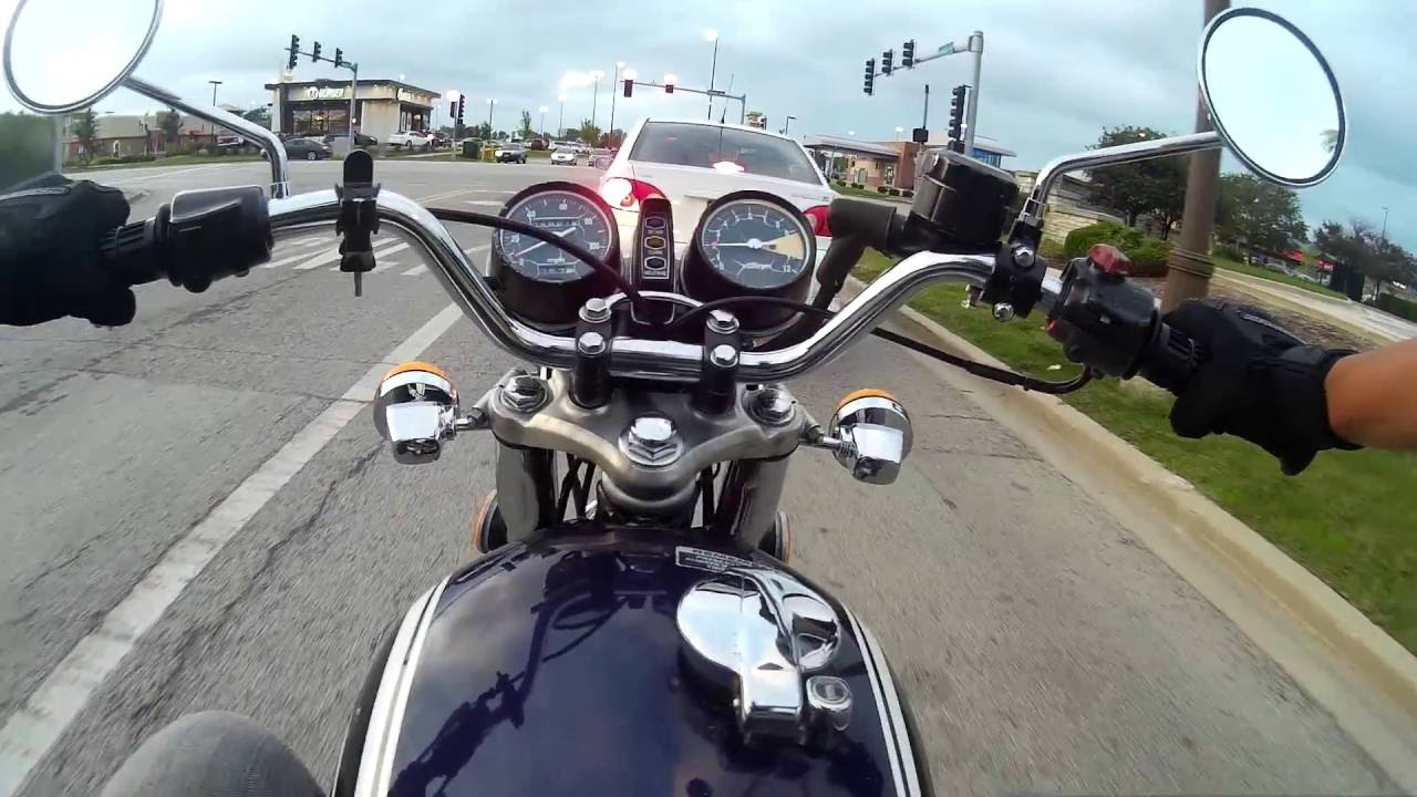 Motorcycle 1973 Honda CB350 Ride