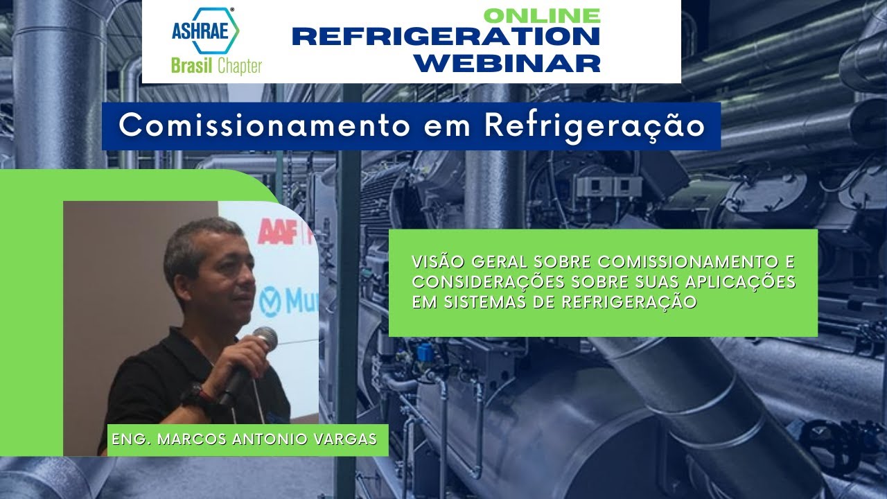 Webnar de Refrigera&ccedil;&atilde;o ASHRAE