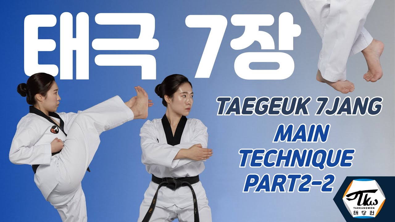 태극7장(표적차기,표적치기,옆막기,옆지르기,뒤꼬아서기)