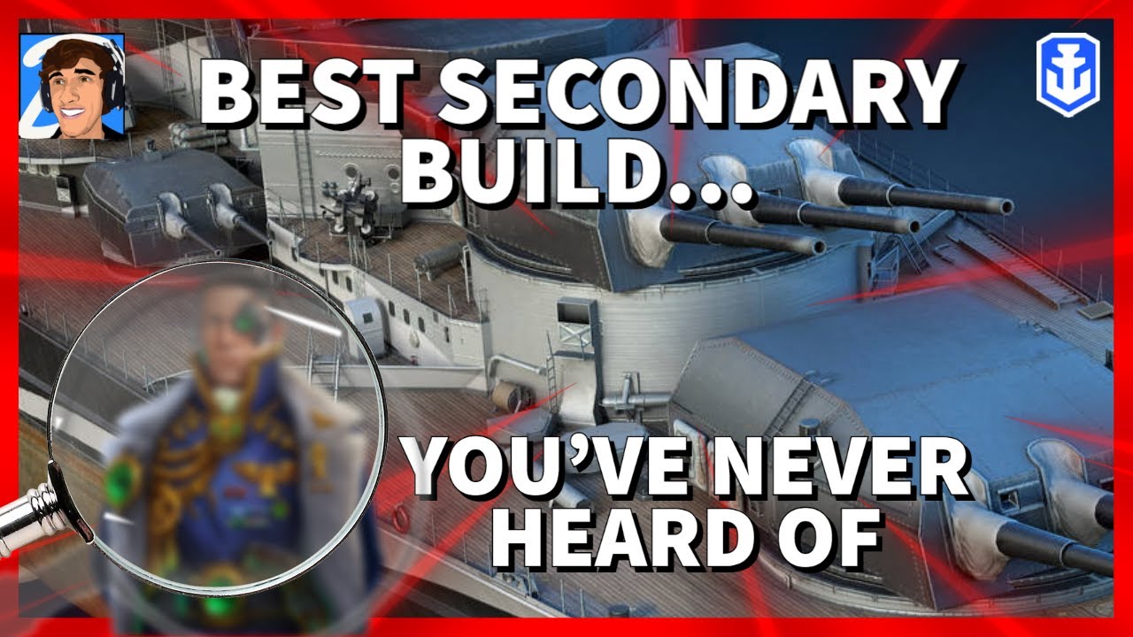 Full Secondary FIRE Build for Brawling Battleships in World of Warships Legends 4K