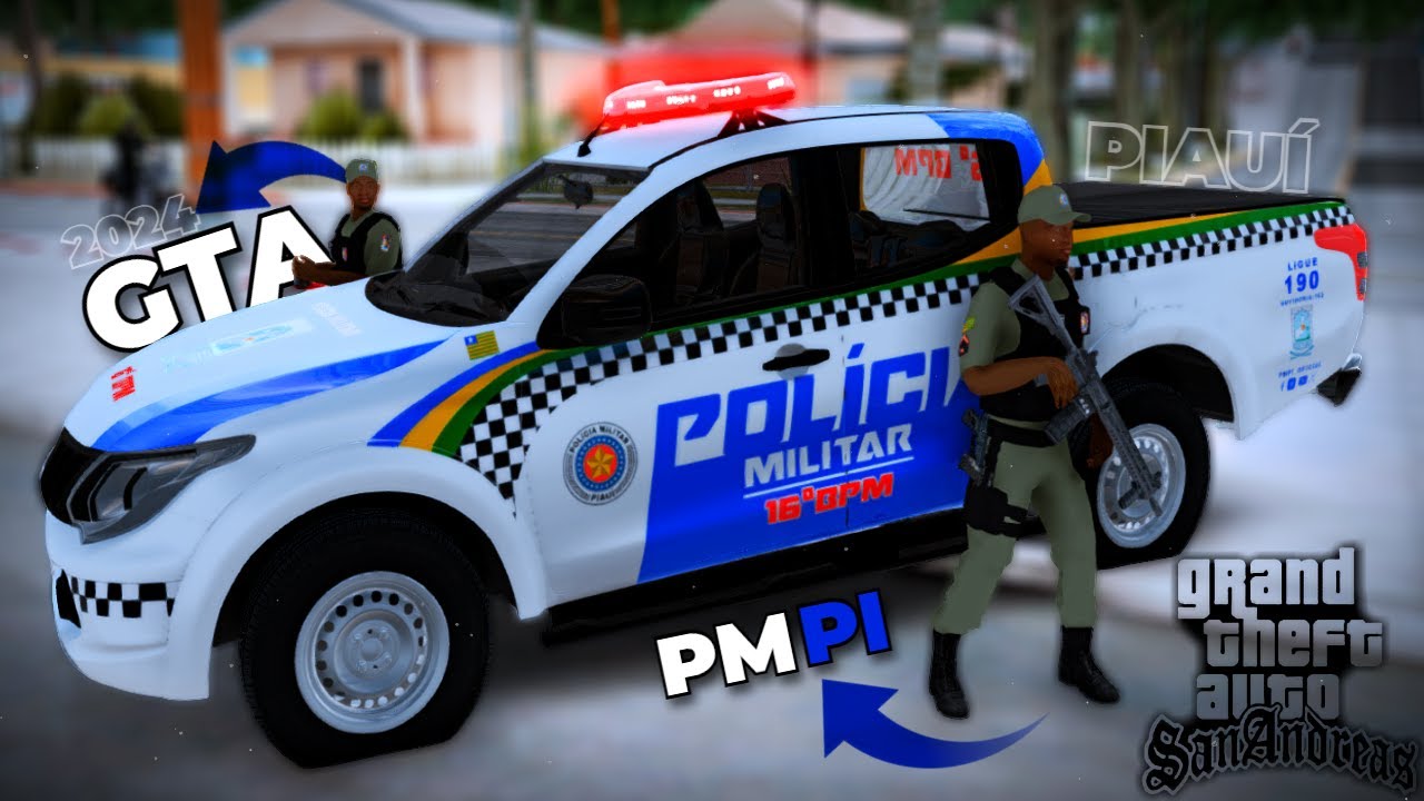 🚔 GTA SAN ANDREAS MOD POLÍCIA DO PIAUÍ - PMPI | ATUALIZADO PARA PC\NOTEBOOK FRACO 🎮