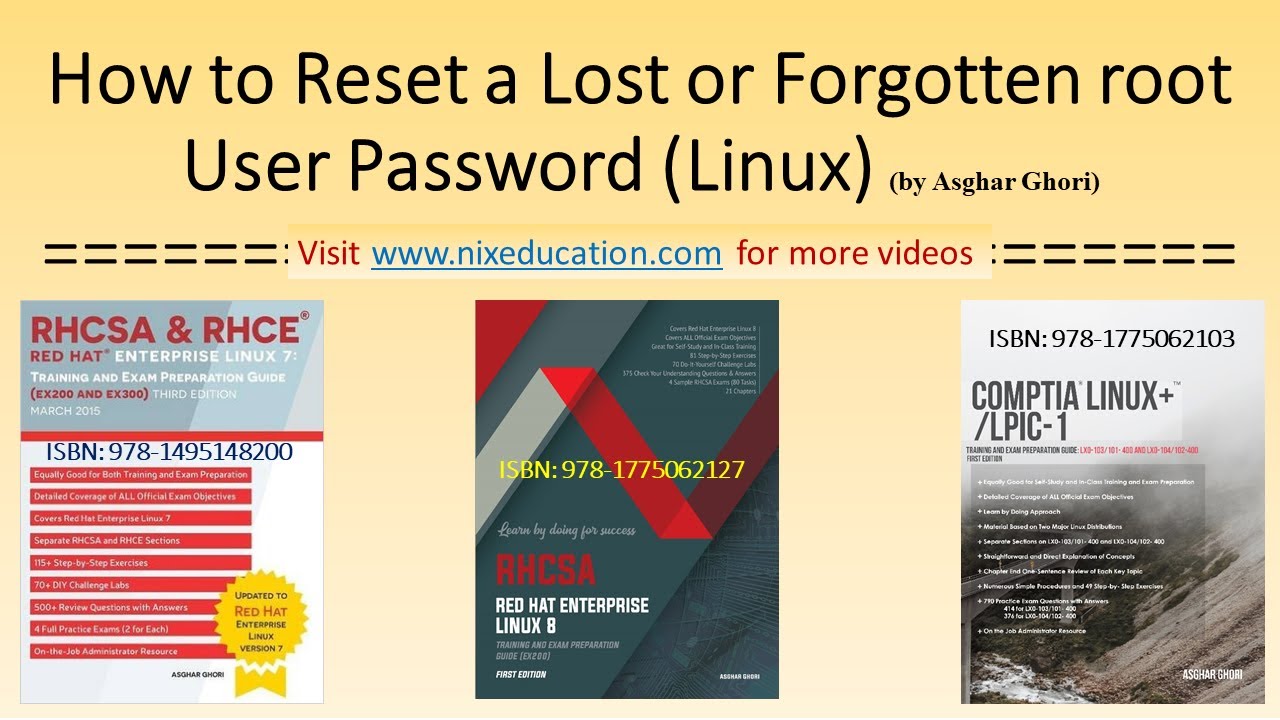 How to Reset a Lost, Forgotten, or Unknown root User Password (CentOS 7 / RHEL 7)