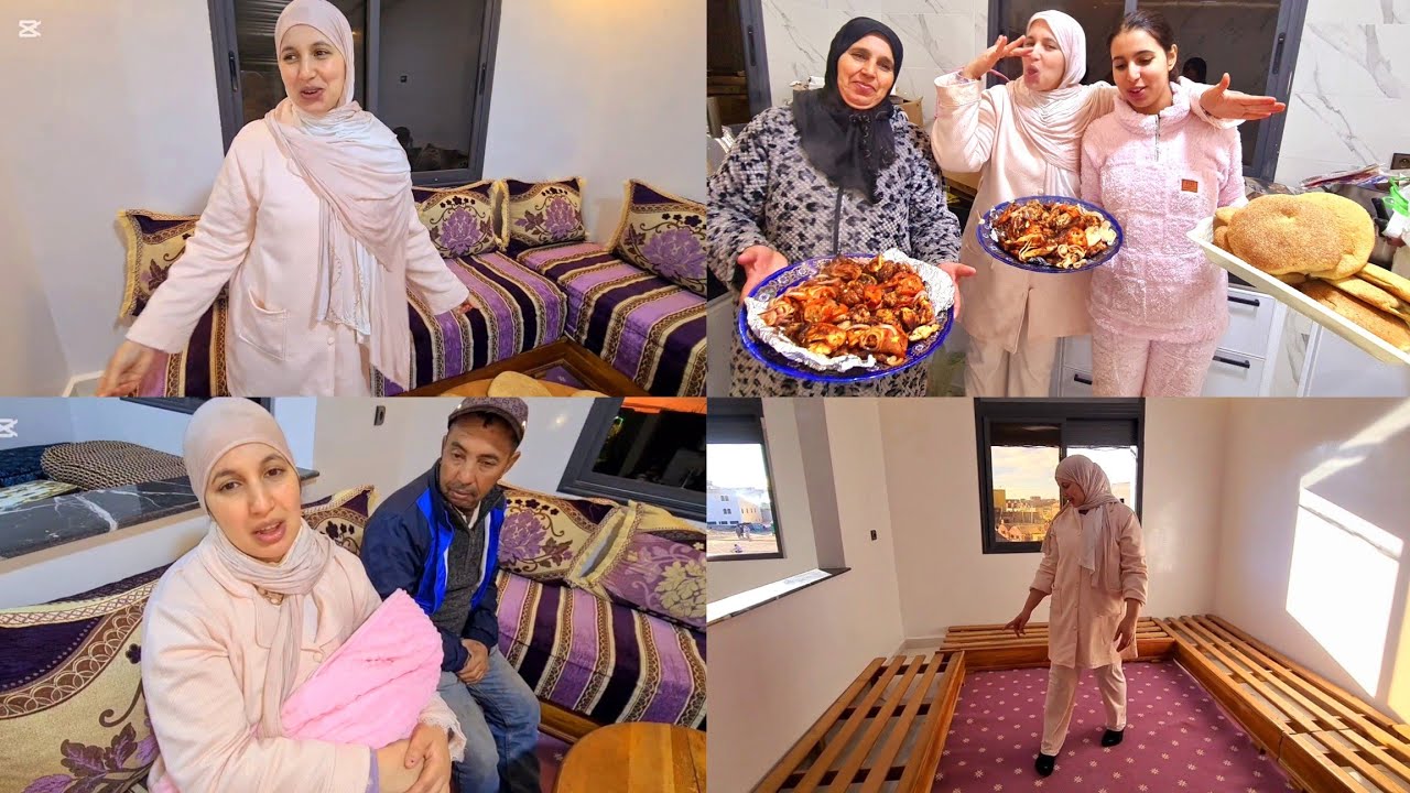 أول ليلة فالدار الجديدة🏠متخيلوش كي طلعات ملكية🥳 مكناش منتاضرين ايوقع هادشي🥹وتيتيش ماسمحاتش فميمتها🥺!