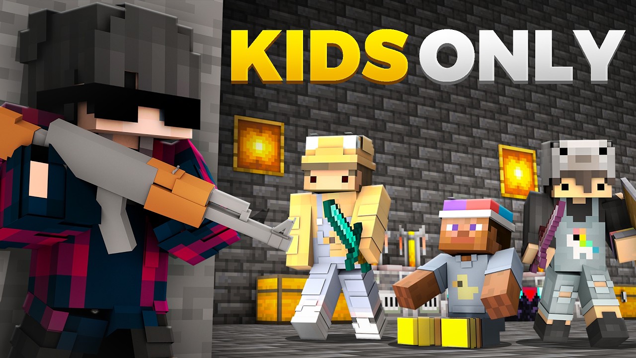 I Trolled Kids SMP with Overpowered Guns!