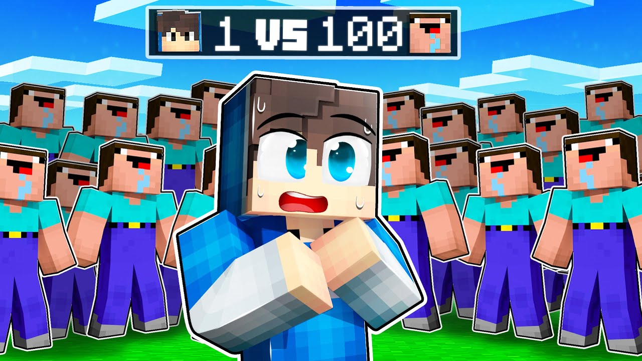 Přežil jsem 99 LET v NOOBOVSKÉM SVĚTĚ v Minecraftu!