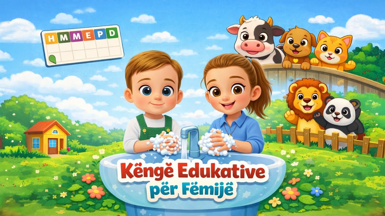 Këngë Edukative Shqip | Lajmë Duart, Ditët e Javës, Kafshët | Mësojmë së Bashku