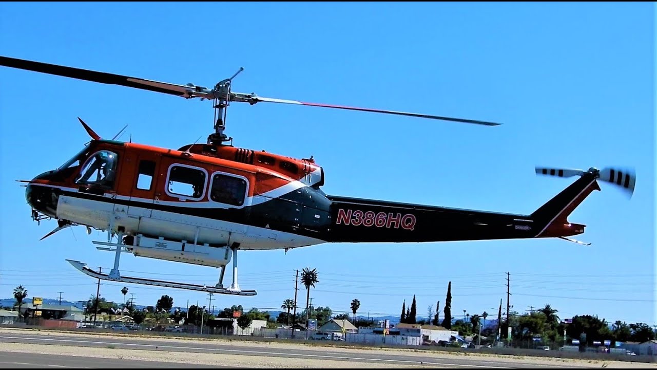Bell 205A-1 / UH-1H Huey Start-Up, Hover & Shut Down Helicopter N386HQ
