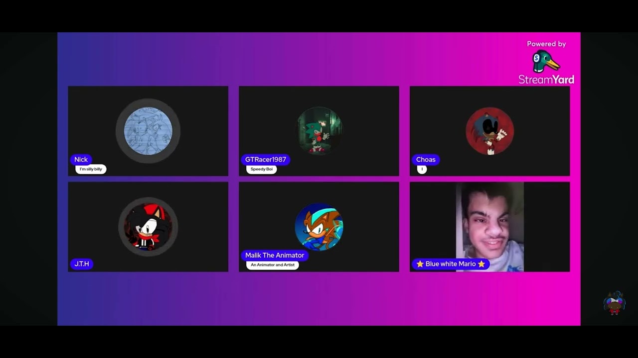 Blue white Mario showing his meat on nick’s stream :/