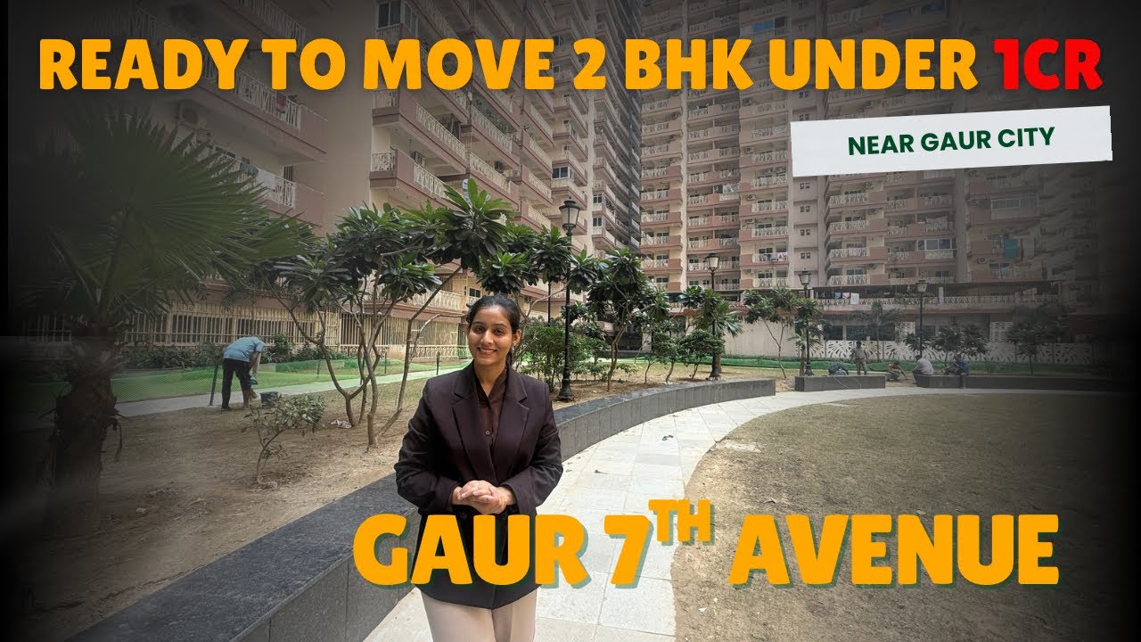 Ready To Move 2BHK Flat Near Gaur City Mall : Gaur 7th Avenue | Resale 2BHK Flats in Noida Extn. 