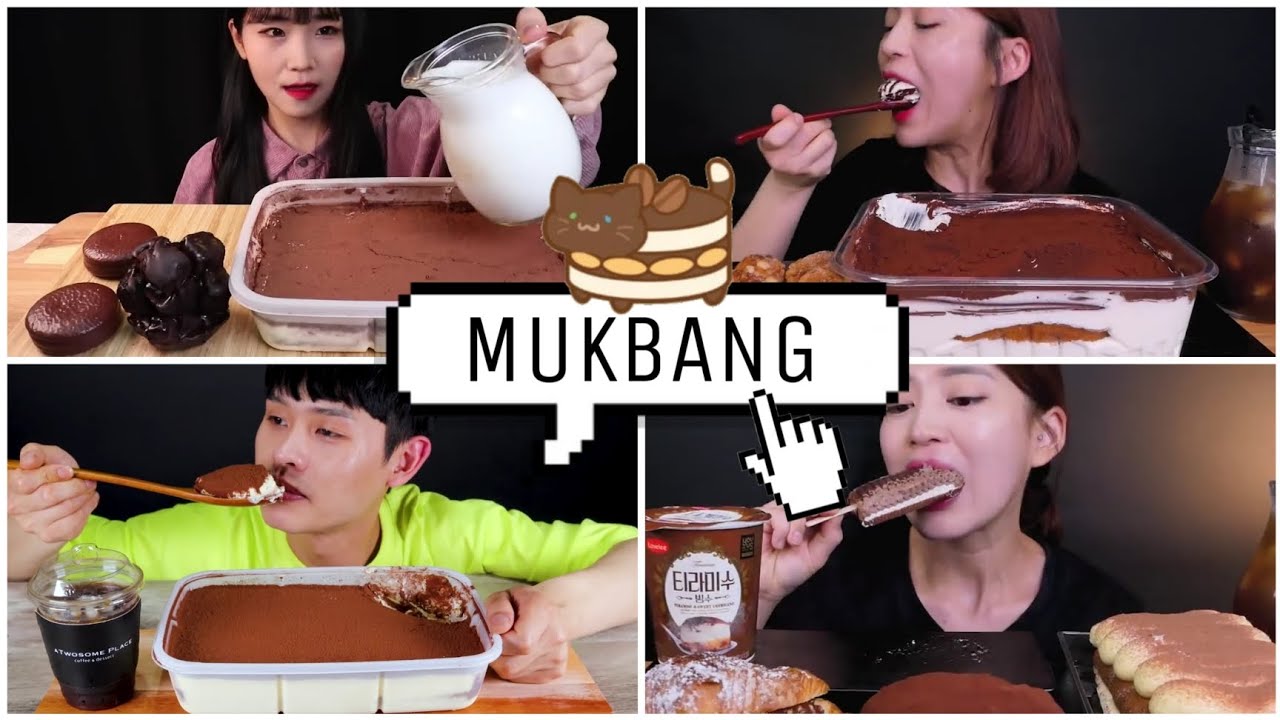 TIRAMISU MUKBANG||compilation||EATING SOUNDS [ASMR] NO TALKING||edit