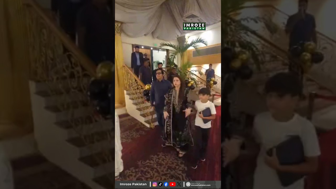 Pakistani actor Nabeel Zafar attended an event in Karachi along with his family.