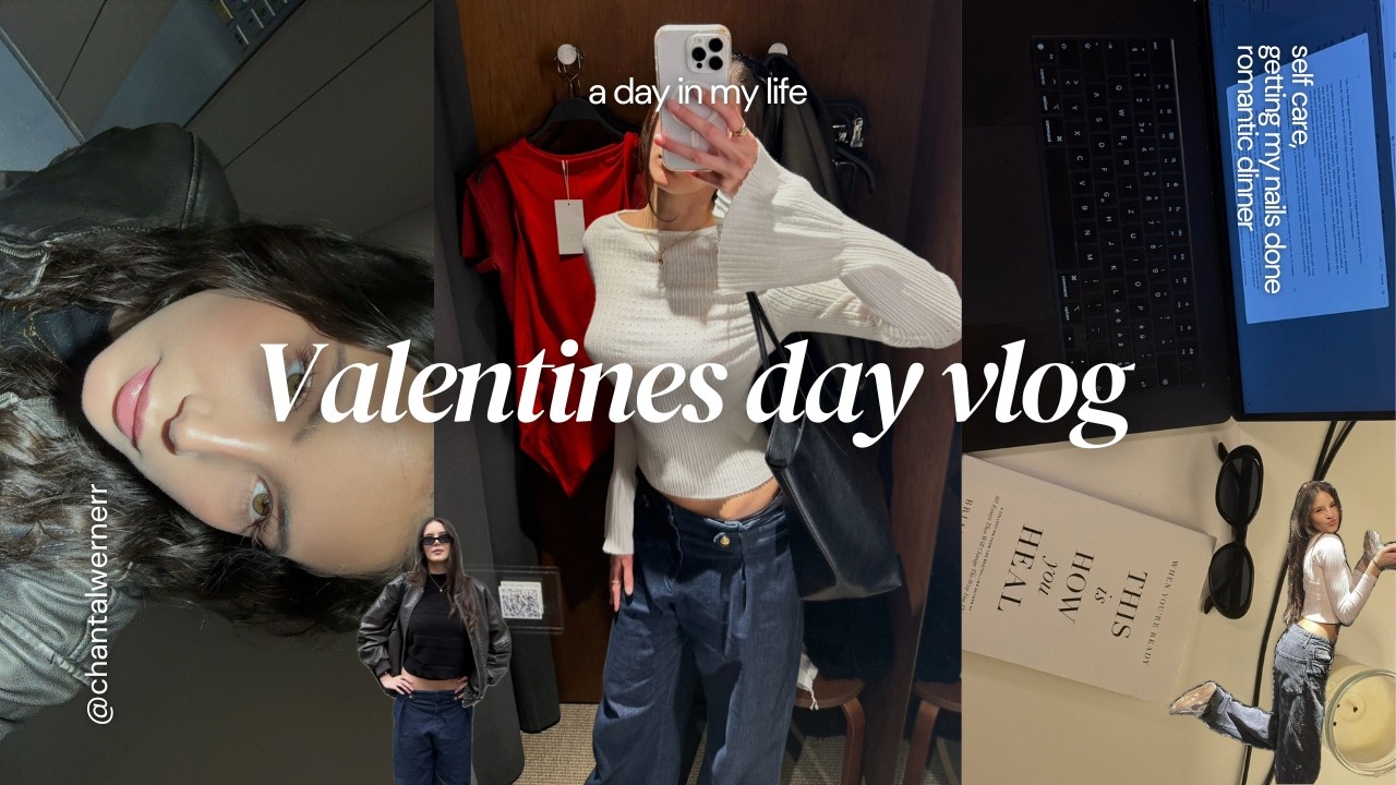VLOG DE SAN VALENTÍN | self care day, gym, uñas & cena romántica 💌