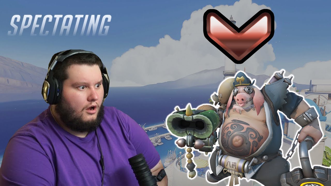 I spectated a bronze Roadhog who was a pacifist