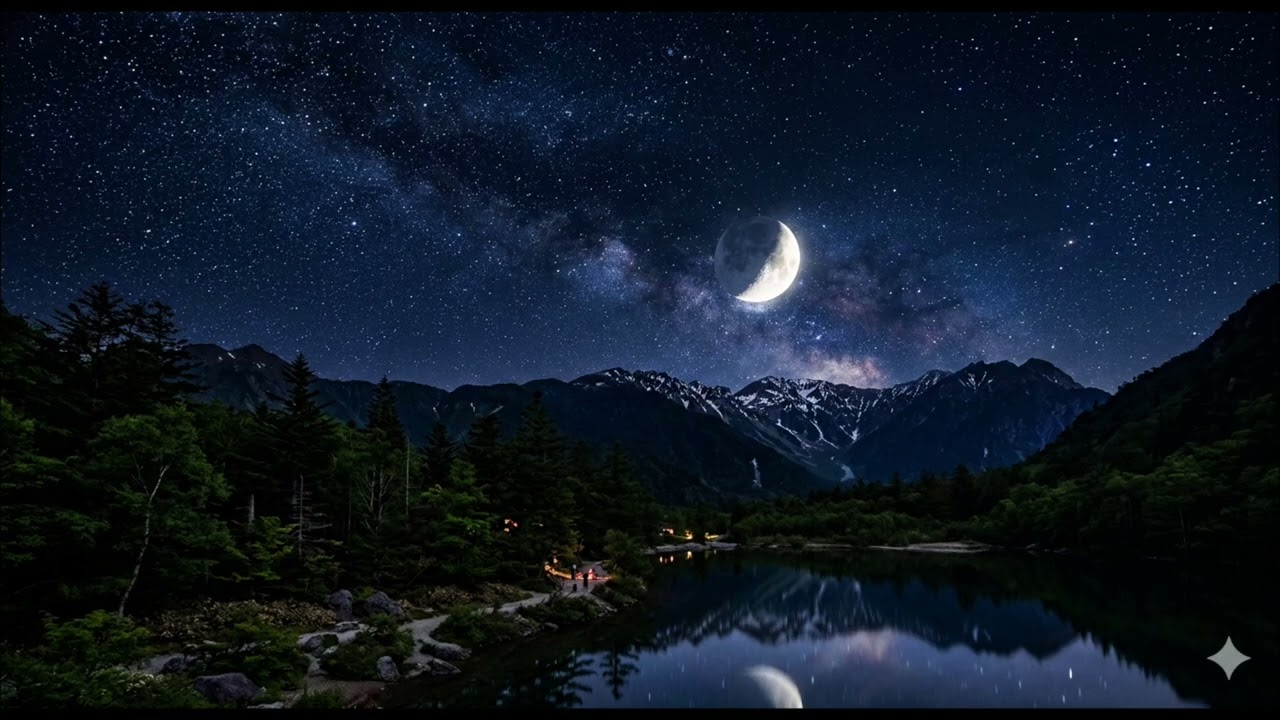 夜に浮かぶ三日月＃作業用＃散歩用＃睡眠用＃勉強用＃オリジナルピアノBGM