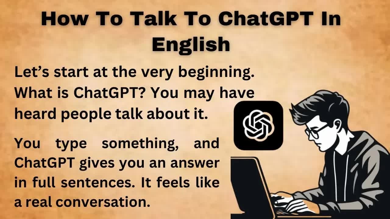 How To Talk To ChatGPT In English ｜｜ Graded Reader ｜｜ Improve Your English ｜｜ Listen And Practic