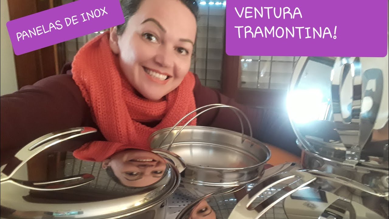 jogo de panelas INOX TRAMONTINA VENTURA!