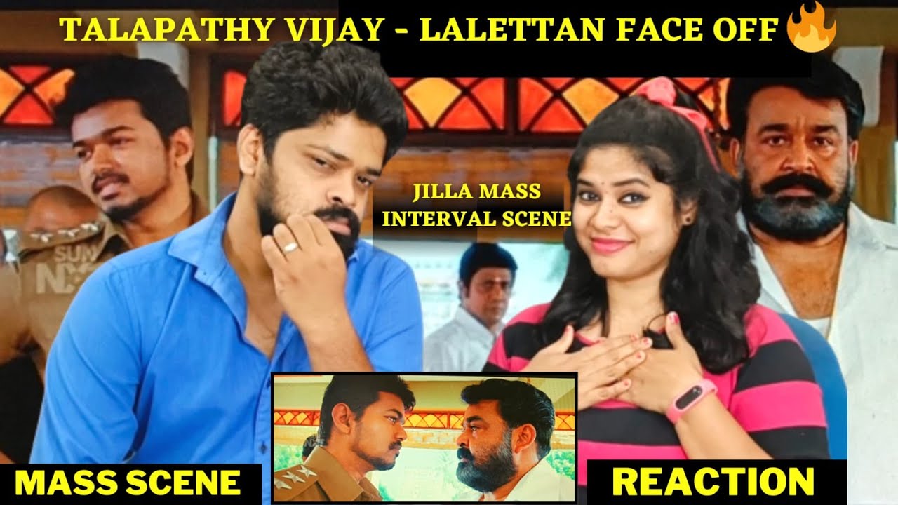 Thalapathy Vijay - Mohanlal Faceoff 🔥 REACTION | Jilla | Tamil Action Movie | Kajal Aggarwal
