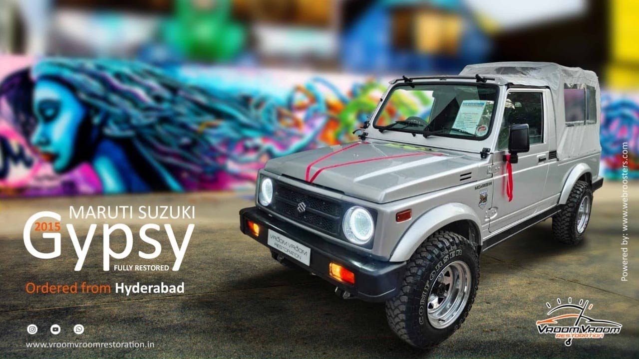 MARUTI GYPSY 2015 MODEL || READY FOR DELIVERY TO HYDERABAD || VROOM VROOM RESTORATION