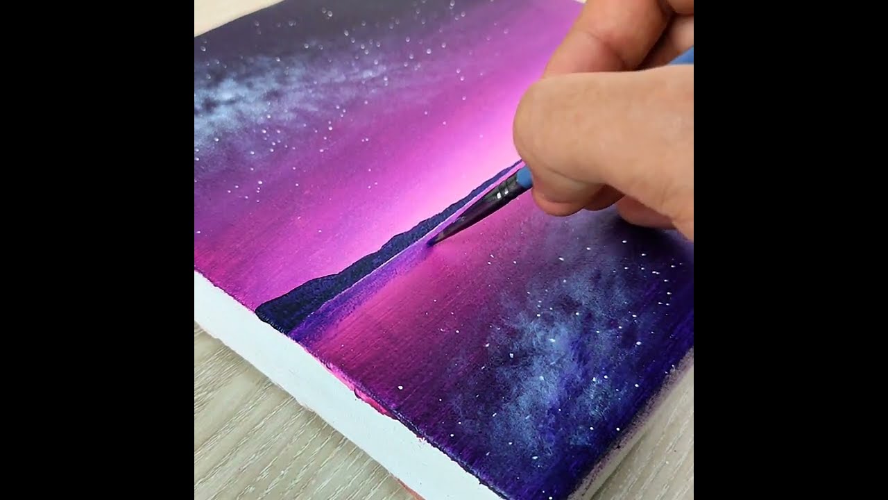 Dreamy Sky || Relaxing Acrylic Painting
