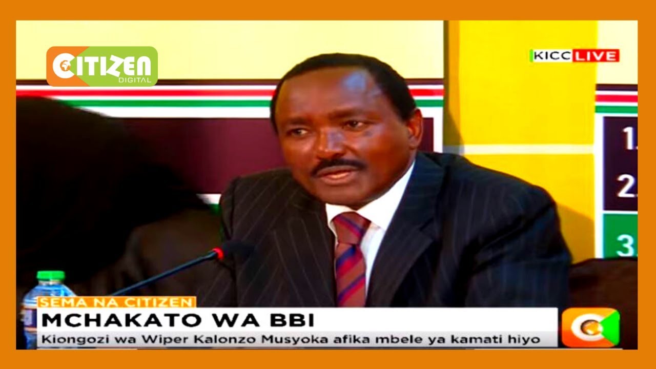 Kalonzo Musyoka atoa maoni ya wakenya kuhusu ripoti ya BBI.
