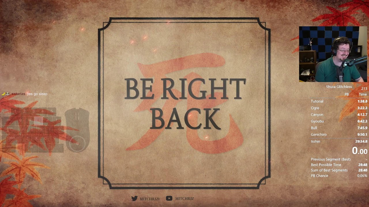 Sekiro Shura Glitchless Speedruns for Sub 29:30