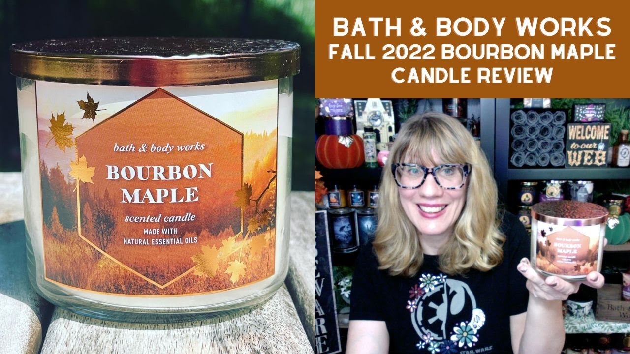 Bath & Body Works FALL 2022 Bourbon Maple Candle Review