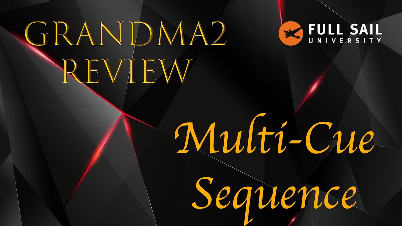 GrandMA2 Multi Cue Sequence Review