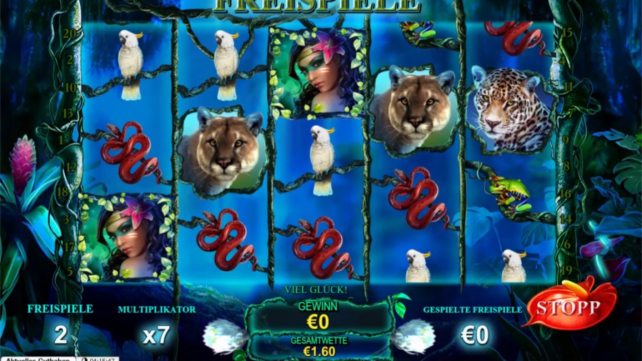 Secrets of the Amazon Slot (Playtech) -  Freespin Feature - Big Win with 16x Multipler