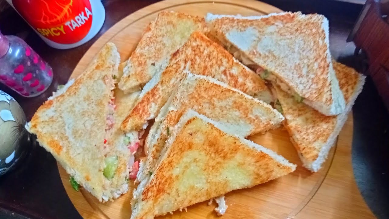 Chicken Creamy Sandwich \ Delicious & Simple Recipe Iftar Snacks \ Spicy Tarka