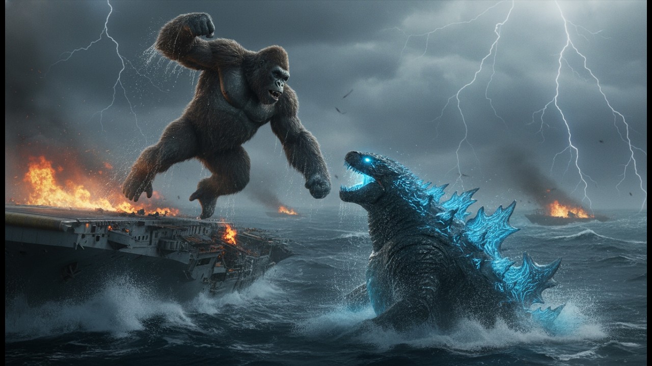 Can King Kong Defeat Godzilla At Sea? Part 2 Clash
