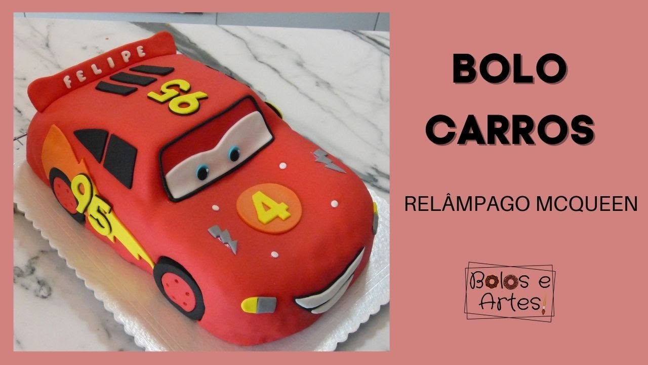 BOLO CARROS - Relâmpago Mcqueen