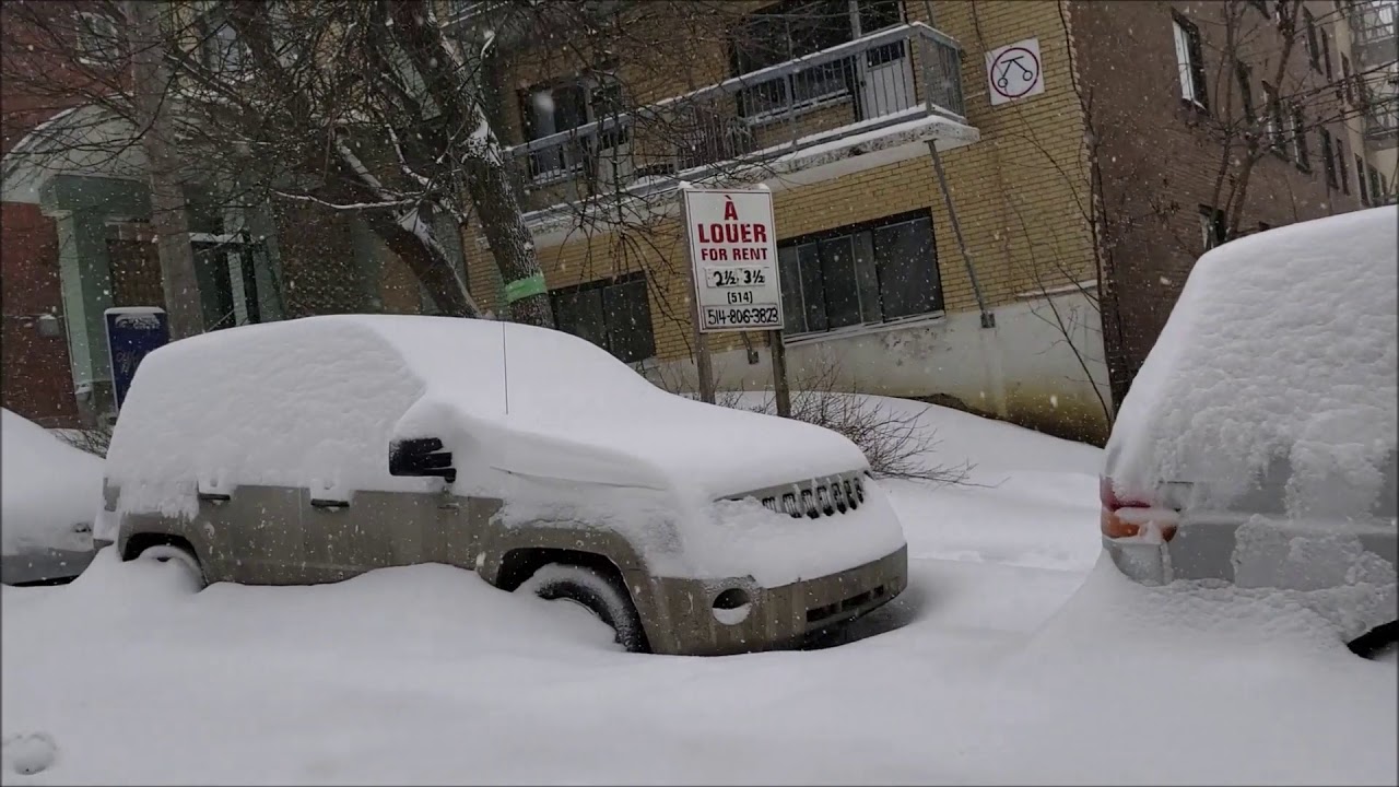 Snowstorm Tempête de neige Quebec 2019