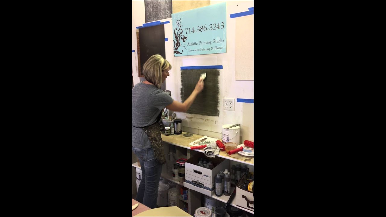Artsy Leaf Decorative Art Roller Demonstration
