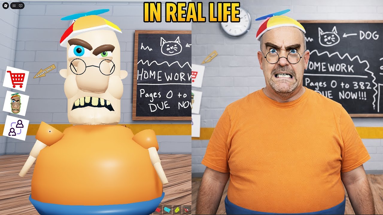 Escape de la escuela en equipo EN LA VIDA REAL OBBY - Nueva actualización Roblox Todos los jefes