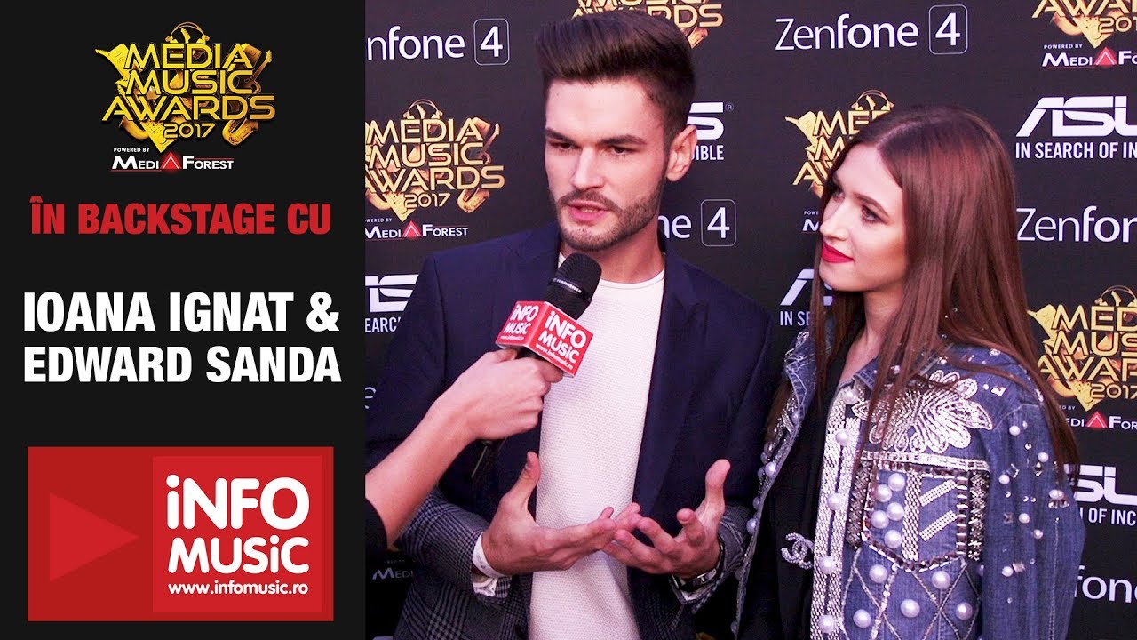 Exclusiv: Edward Sanda și Ioana Ignat în backstage la Media Music Awards 2017