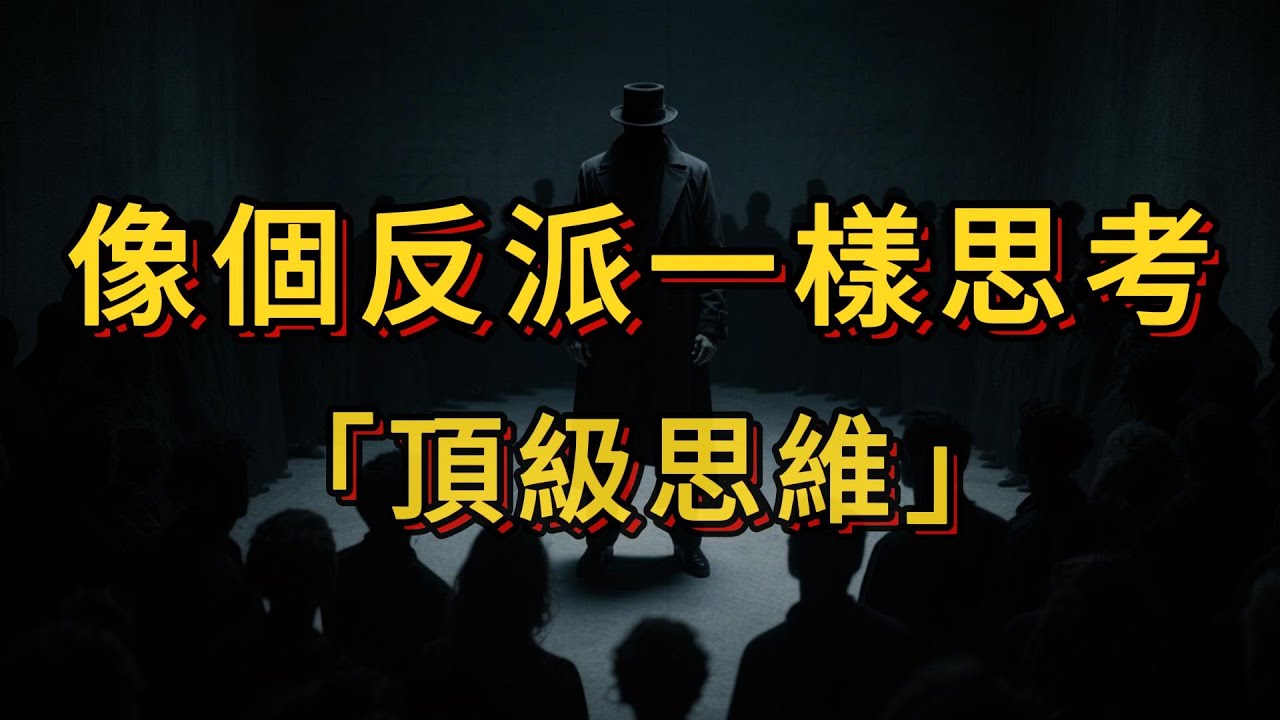 一個反常識的道理，你活得越像個反派，人生會越順
