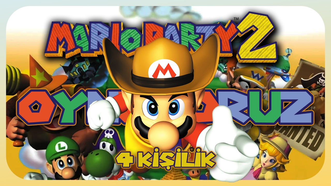 27 Yıl Önce Çıkan Saf Eğlence! / 4 Kişi Mario Party 2 Oynuyoruz