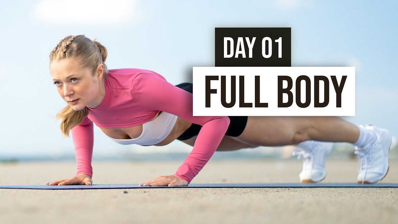 DAY 1- 30 MIN FULL BODY STRENGTH (The Grow Games) Full Body With Weights, Get Strong At Home