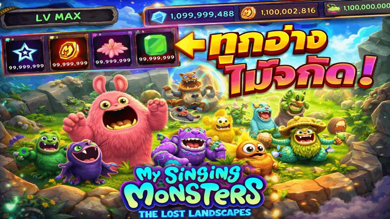 MY SINGING MONSTERS เงินไม่จำกัด ปลดล็อกทุกอย่างใน 10 นาที! โคตรโกง!