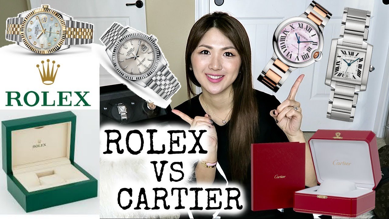ROLEX OR CARTIER? {DATEJUST, TANK, BALLON BLEU DE} WATCH COMPARISON | CHARIS LVLOVERCC