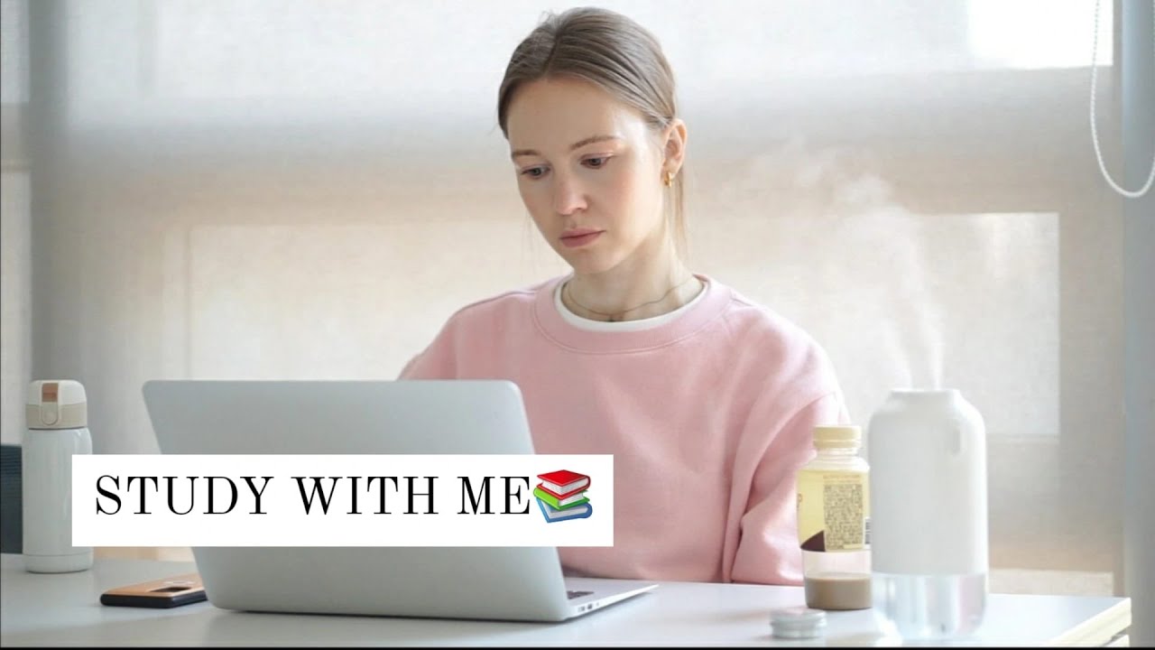 Early Morning Study With Me (1 HOUR) 🥐  keyboard asmr, page turning asmr, birds chirping sounds