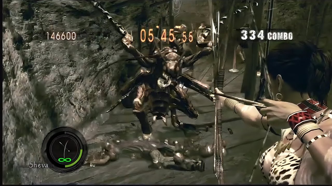 バイオハザード5 マーセナリーズ　アンリミテッド　鉱山　アマゾネスシェバ　resident evil5 mercenaries バイオ5 マーセ　RE5