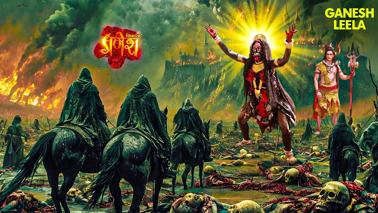 गणेश लीला | धरती पर छा गया अंधकार, जब माँ काली उतरीं रणभूमि में | Vighnaharta Ganesha | Mahadev #god