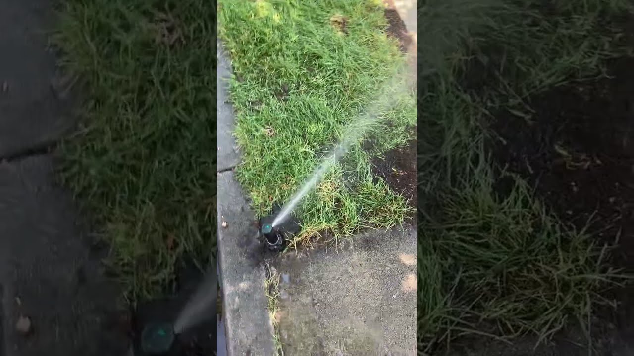 Sprinkler system run with new #rainbird 5004s using MPR nozzles