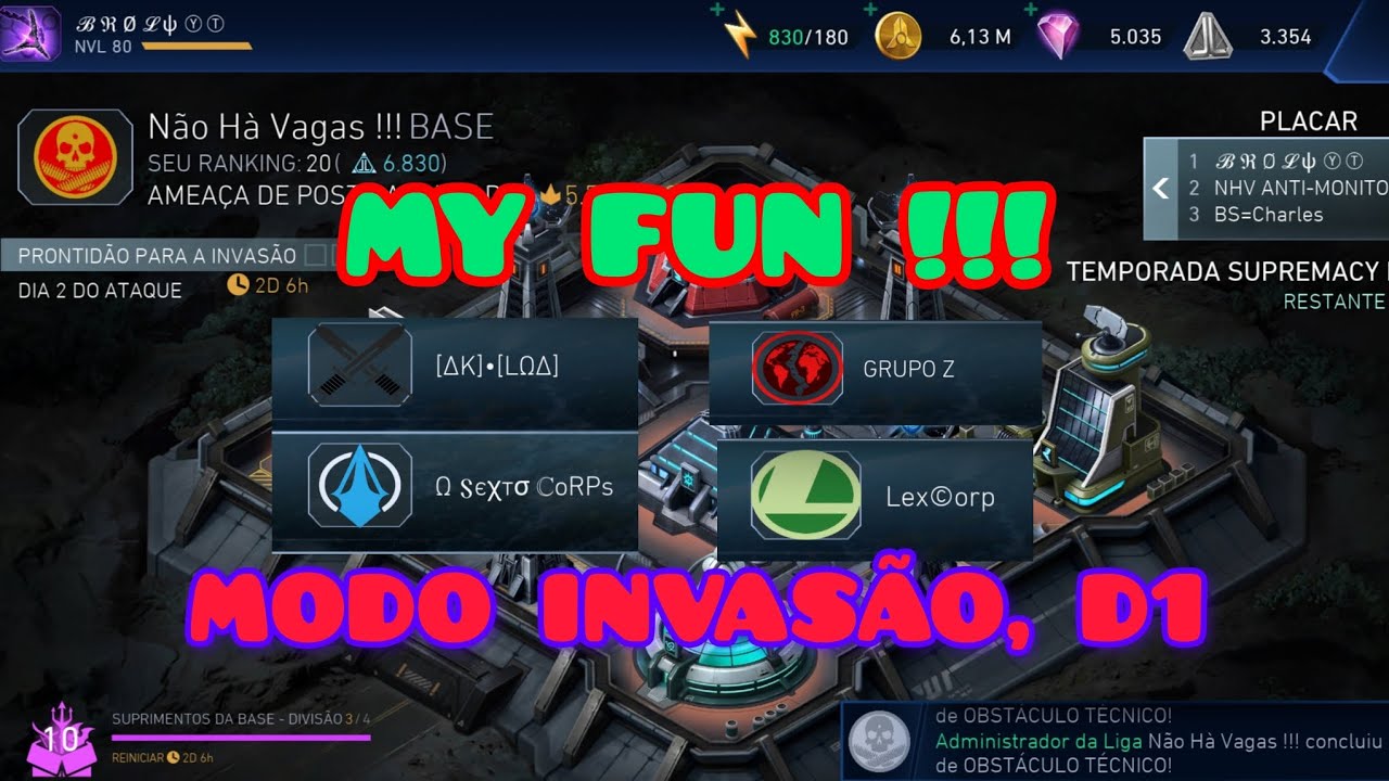 MODO INVASÃO,  D1 | 1⁰ E 2⁰ DIA | MEUS ATAQUES